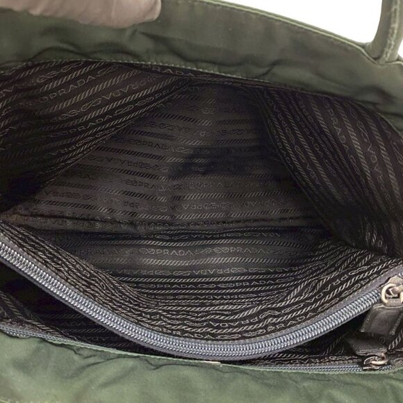 Prada Triangle Logo Tessuto Nylon Tote - Picture 9 of 10